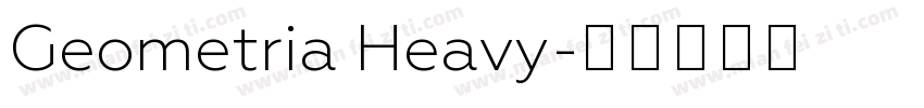 Geometria Heavy字体转换